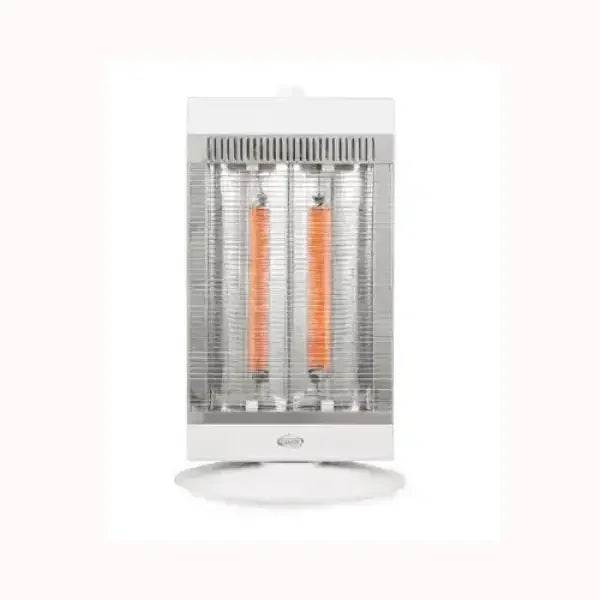 Termoventilatore Argo Argoclima bianco con doppia resistenza riscaldante e griglia di protezione