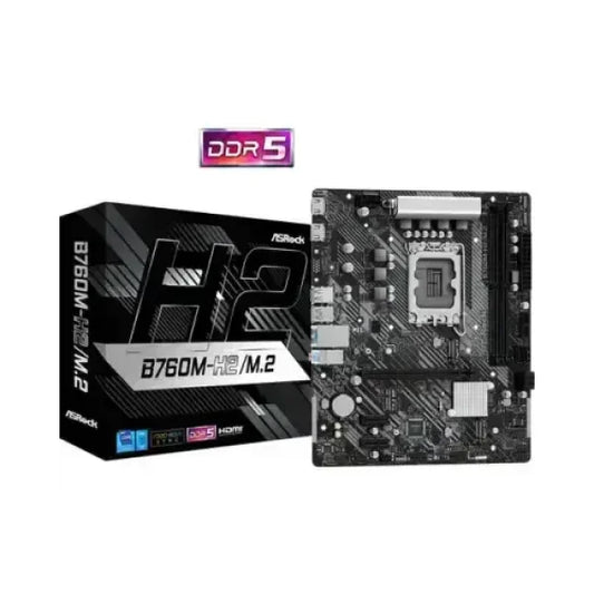 ASROCK MB 1700 12/13/14/GEN. B760M-H2/M.2 4xDDR5 M.2 RAID 2xHDMI Schede madri