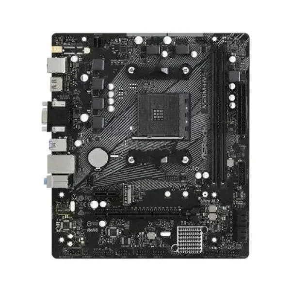 ASROCK MB AM4 A520M-HVS 2xDDR4 4xSATA RAID M.2 USB 3.2 VGA/HDMI Schede madri