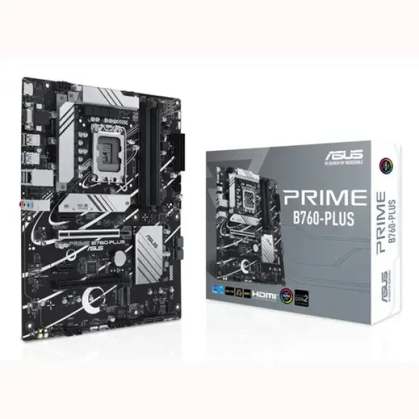 ASUS Prime B760 PLUS scheda madre ATX nera con confezione design per PC desktop e gaming supporto processori Intel