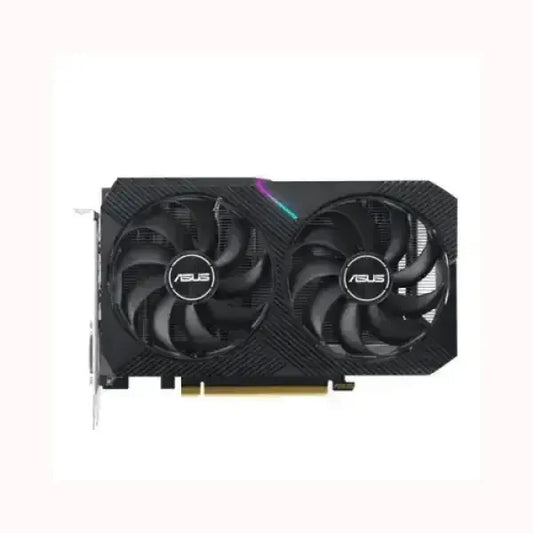 Scheda video ASUS con doppia ventola di raffreddamento nera per prestazioni elevate nel gaming