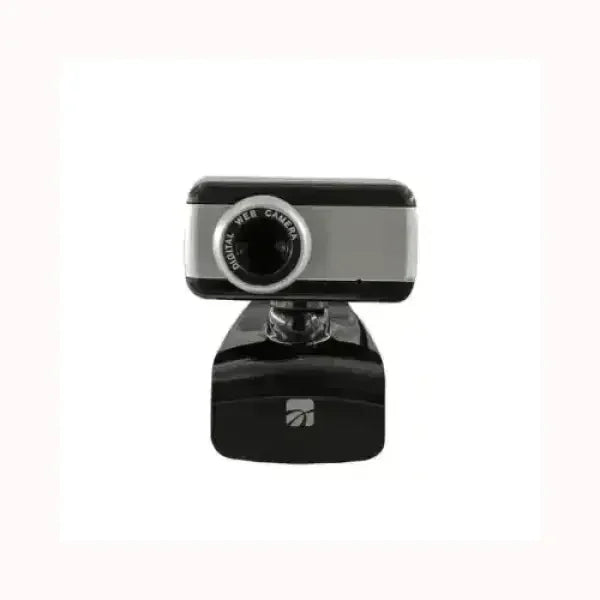 Webcam Xtreme compatta con design nero e argento per videochiamate di alta qualità