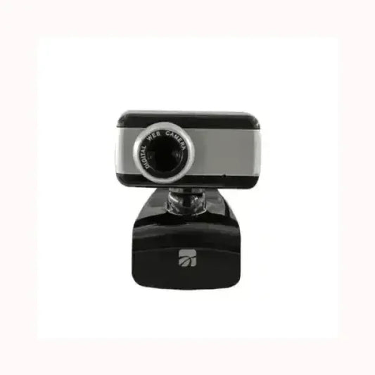 Webcam Xtreme compatta con design nero e argento per videochiamate di alta qualità