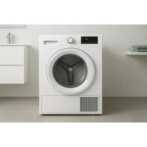 Asciugatrice Beko bianca con design moderno e tecnologia di asciugatura eficiente