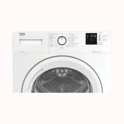 Asciugatrice BEKO bianca con controllo digitale e manopola per programmi di asciugatura