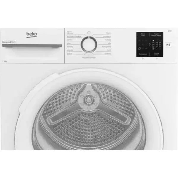 Asciugatrice Beko con display digitale e diverse impostazioni per asciugare i vestiti rapidamente