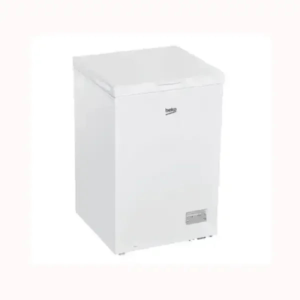 Congelatore a pozzetto Beko bianco con design compatto per conservazione alimenti