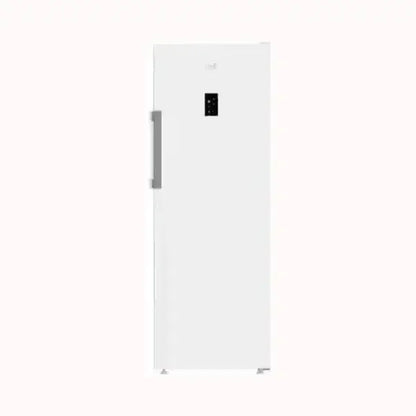 Beko congelatore verticale bianco con maniglia laterale e display nero frontale
