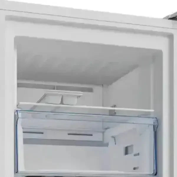 Interno di BEKO congelatore verticale con scomparti trasparenti per conservazione alimenti