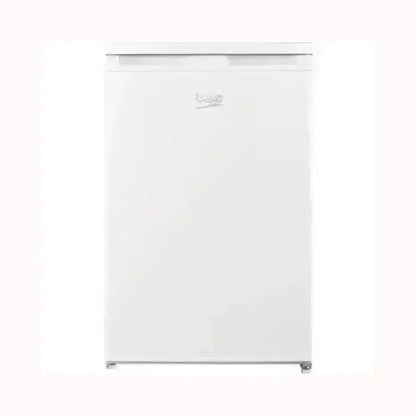 Frigorifero Beko bianco compatto con design essenziale e logo Beko sulla porta