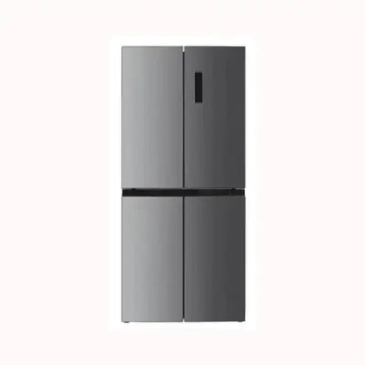 Frigorifero BEKO a quattro porte in acciaio inox con design moderno e display digitale