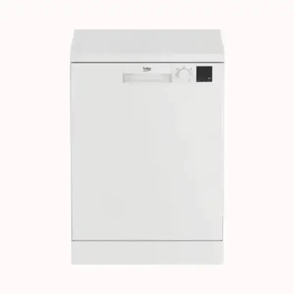 Lavastoviglie Beko bianca con pannello di controllo semplice e maniglia integrata