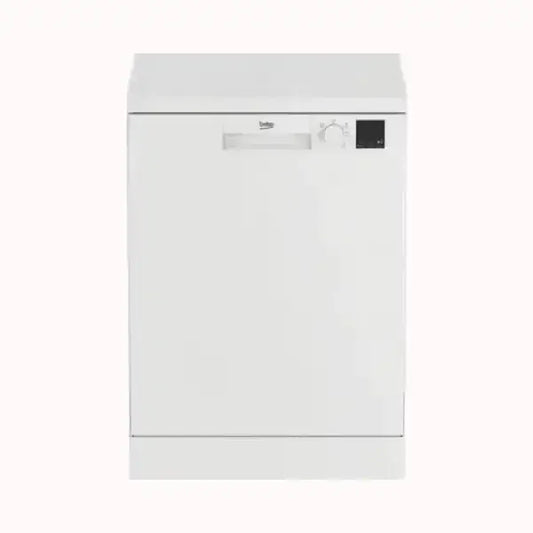 Lavastoviglie Beko bianca con pannello di controllo semplice e maniglia integrata