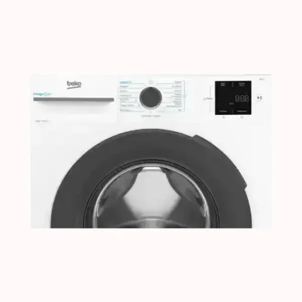 LAVATRICE Beko bianca con oblò nero e pannello di controllo digitale