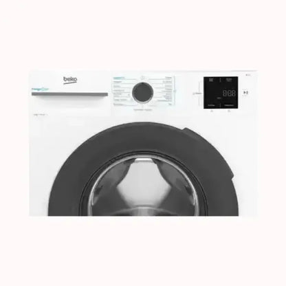 LAVATRICE Beko bianca con oblò nero e pannello di controllo digitale