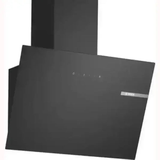 Cappa da cucina BOSCH nera con design moderno e controllo touch per aspirazione efficiente