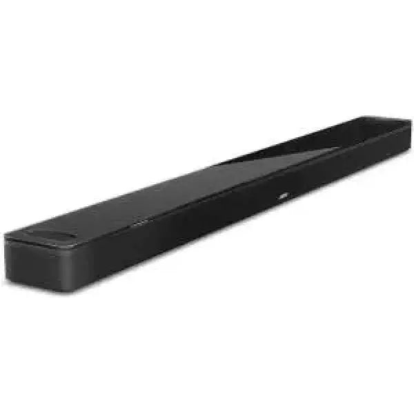 Bose Soundbar nera con design elegante e potente audio surround per un'esperienza di home theater