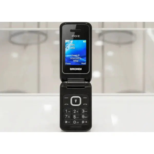 Cellulare per anziani Brondi Fox Nero con tasti grandi e schermo ben visibile