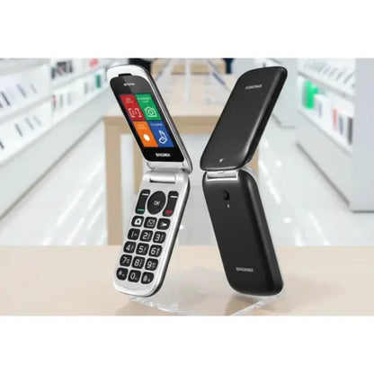 Cellulare Brondi per anziani con schermo grande e tasti in rilievo per una facile navigazione