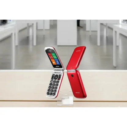 Cellulare a conchiglia Brondi rosso con tasti grandi e display facile da usare per anziani