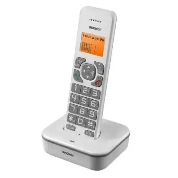 Telefono Cordless Brondi con display chiaro e tasti grandi per una facile utilità e accessibilità