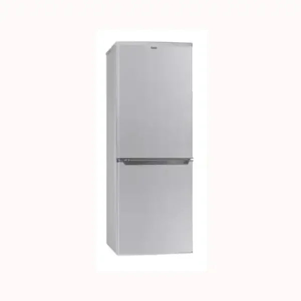Frigorifero Candy colore argento con doppia porta e design moderno per cucina