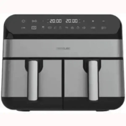 Friggitrice doppia digitale Cecotec in acciaio inox con pannello touch e doppio cestello