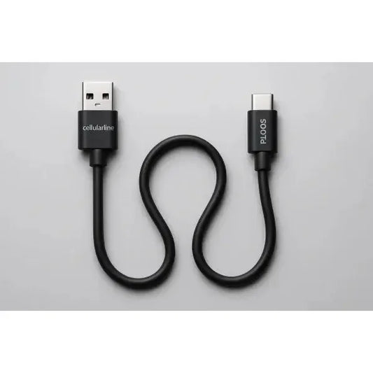 Cavo USB-C Cellularline in nero per la ricarica e il trasferimento dati