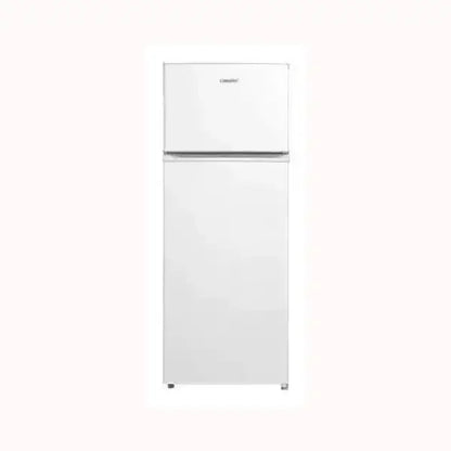 Frigorifero bianco COMFEE con congelatore superiore e design compatto per cucine moderne