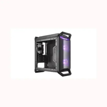 Case PC Cooler Master con ventole illuminate LED viola e design robusto per gaming