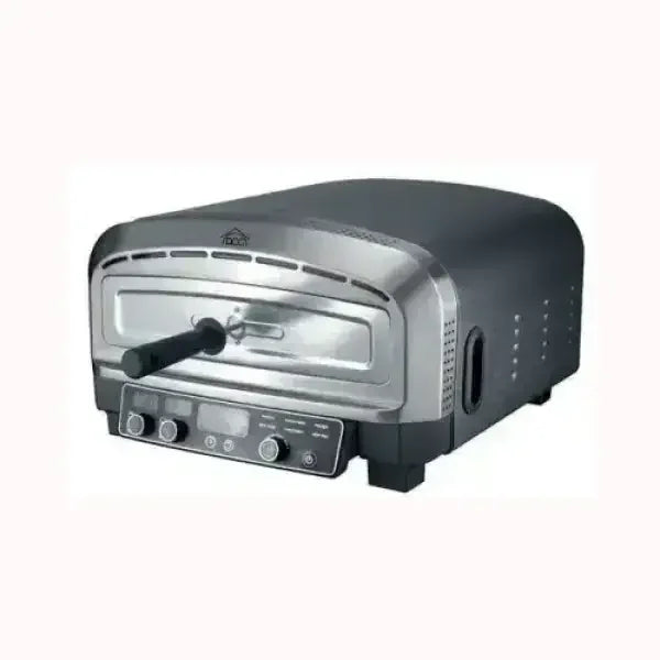 Fornetto elettrico DCG forno in acciaio inox con controllo digitale e manico nero