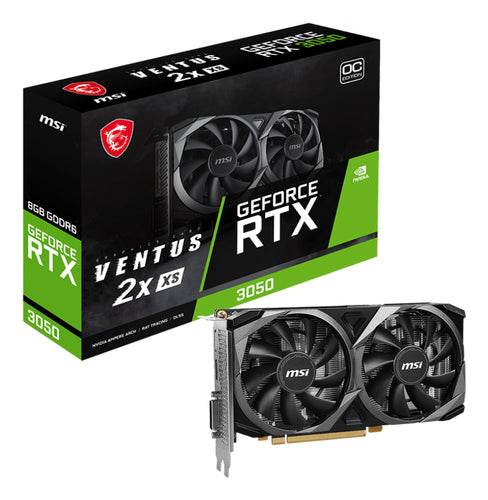 MSI VGA RTX 3050 8GB VENTUS 2X XS DVI/HDMI/DP GDDR6 V809-4266R - TecnoRoyal