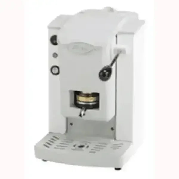 Macchina da caffè FABER bianca compatta con leva e dispenser per espresso