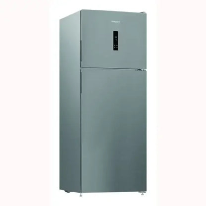 Frigorifero Hotpoint a doppia porta con display digitale e finitura grigia moderna