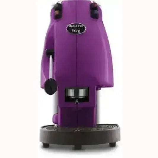 Macchina da caffè Didiesse Frog Revolution viola con design compatto e leva per erogazione manuale