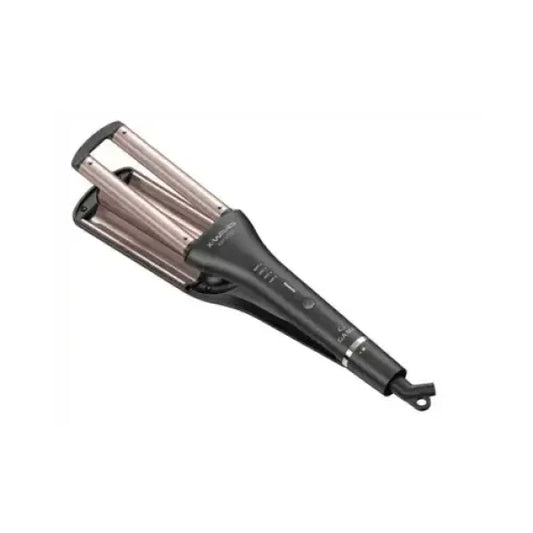 GA.MA X-Waves Keration, ideale per creare Beach Waves, Massima Protezione Cheratina Capelli, Tecnologia Micro Glitt, Anti Crespo. Display LED, Cavo Lungo 3 metri Piastre per capelli