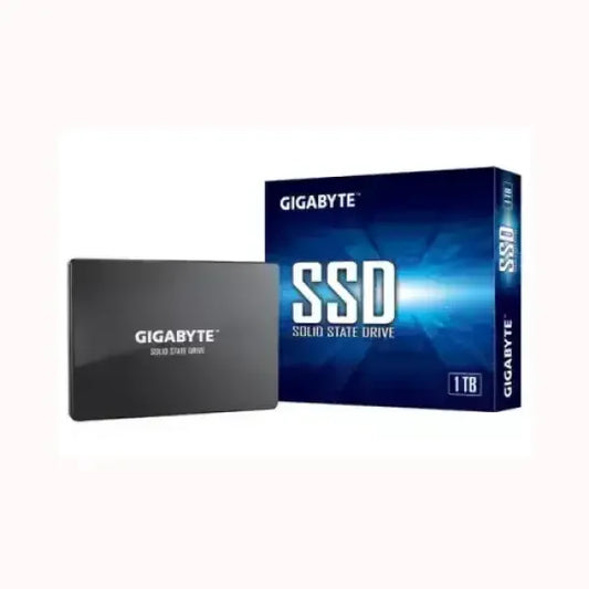Disco rigido SSD GIGABYTE da 1TB con confezione blu per storage veloce e affidabile