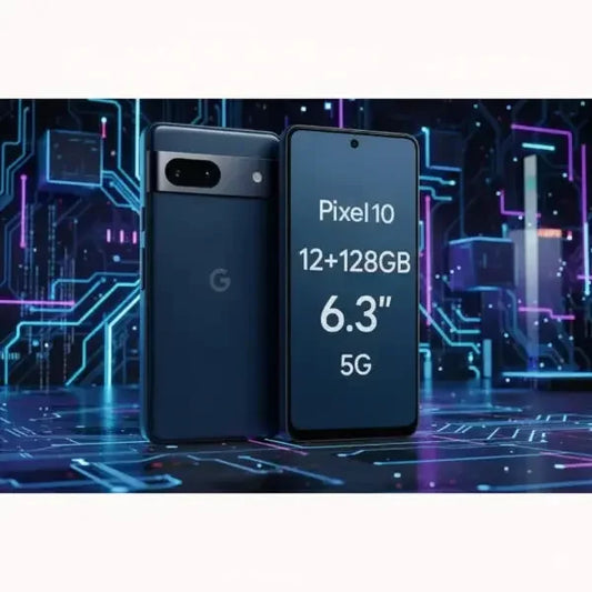 Smartphone Google Pixel 10 con 12GB di RAM e 128GB di memoria, schermo da 6,3 pollici e connessione 5G