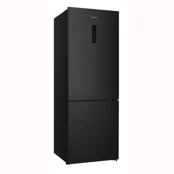 Frigorifero HISENSE nero con doppia porta e pannello touchscreen digitale