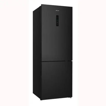 Frigorifero HISENSE nero con doppia porta e pannello touchscreen digitale