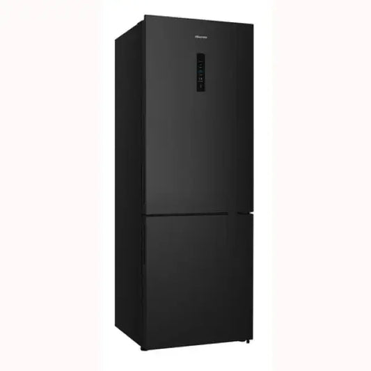 Frigorifero HISENSE nero con doppia porta e pannello touchscreen digitale