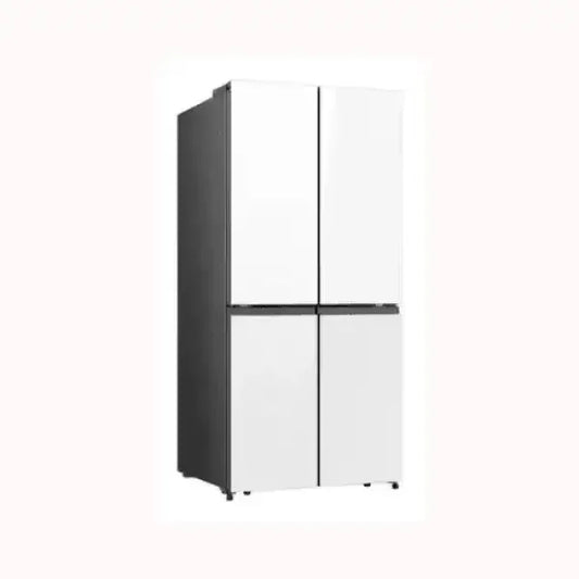 Frigorifero HISENSE a quattro porte con design moderno bianco e finiture nere