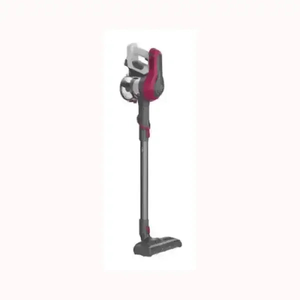 Aspirapolvere Hoover senza fili con design moderno e colore nero e rosso