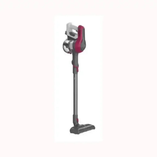 Aspirapolvere Hoover senza fili con design moderno e colore nero e rosso