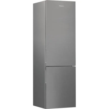 Frigo Combinato Hotpoint in acciaio inox con doppia porta e design moderno e minimalista