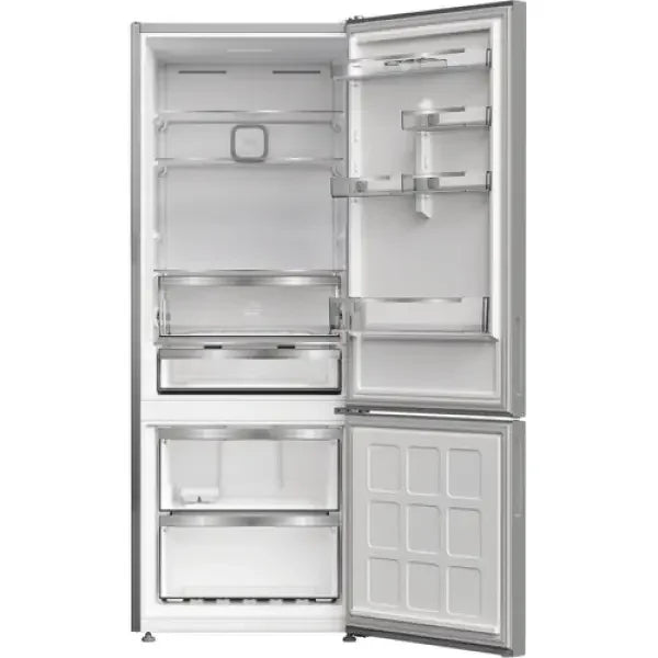 Frigorifero Hotpoint con doppia porta bianco e ampi scomparti interni per conservazione alimenti