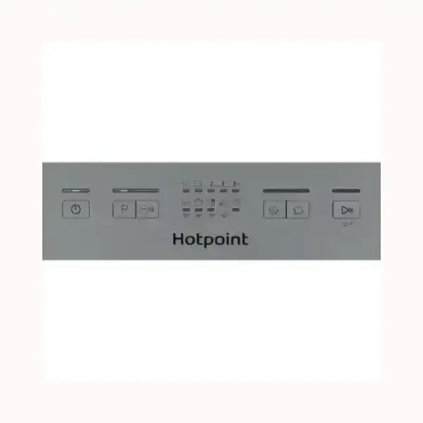 Pannello di controllo della lavastoviglie Hotpoint con pulsanti funzione e display digitale