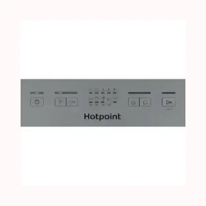 Pannello di controllo della lavastoviglie Hotpoint con pulsanti funzione e display digitale