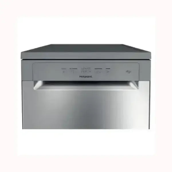 Lavastoviglie Hotpoint in acciaio inox con pannello comandi frontale e maniglia integrata