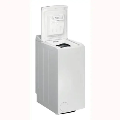 Lavatrice Hotpoint a carica dall'alto bianca con apertura sportello superiore
